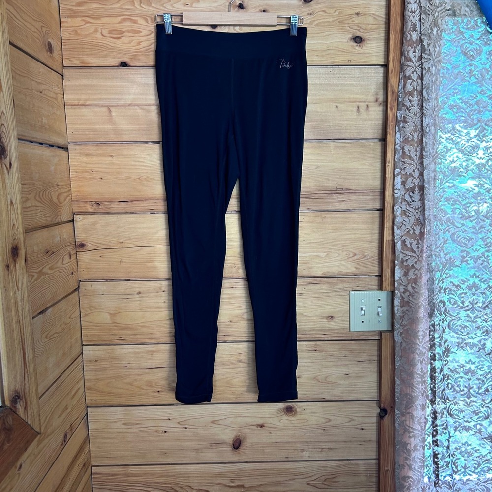 Wool Blend Base Layer Leggings Women Large Black Thermal Pants Paradox